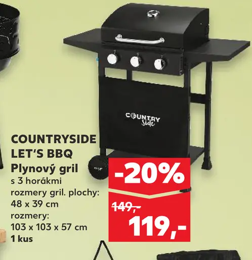 Countryside Let's BBQ Plynový grill