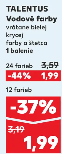 Talentus Vodové farby