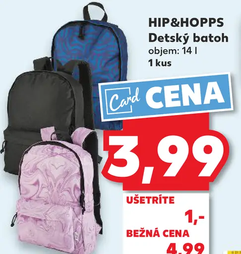 HIP&HOPPS Detský batoh