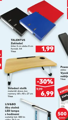 Liv&Bo Aku stolná LED lampa s hodinami