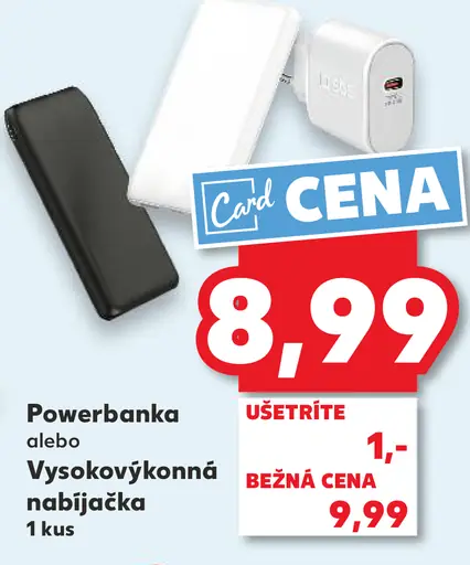 Powerbanka alebo Vysokovýkonná nabíjačka