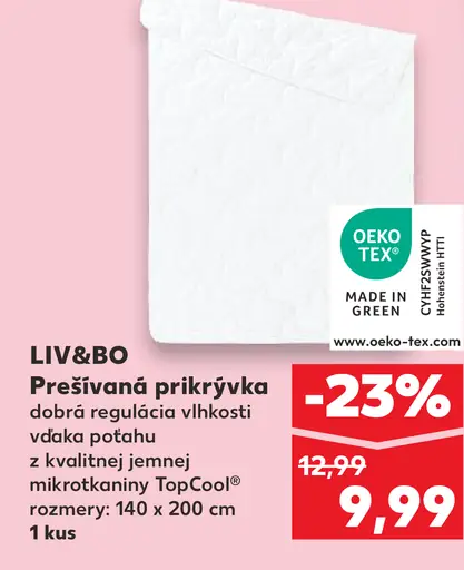 LIV&BO Prešívaná prikrývka
