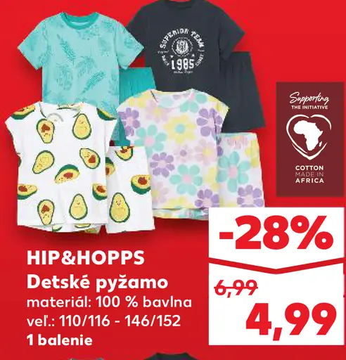 HIP&HOPPS Detské pyžamo