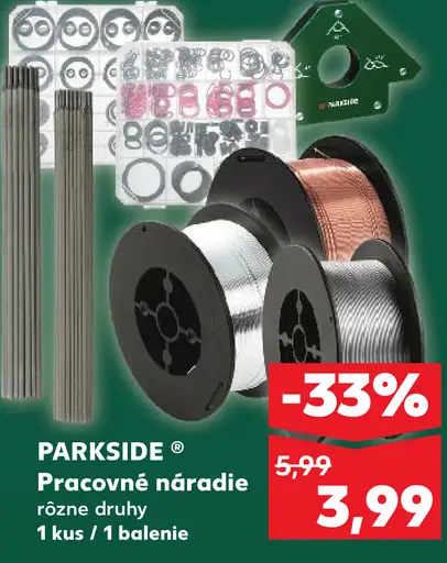 Parkside Pracovné náradie rôzne druhy
