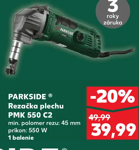 Parkside Rezáčka plechu PMK 550 C2