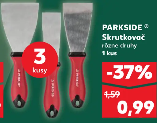 Parkside Skrutkovač rôzne druhy