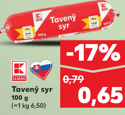 K-Classic Tavený syr