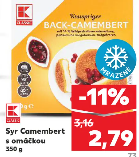 Syr Camembert s omáčkou