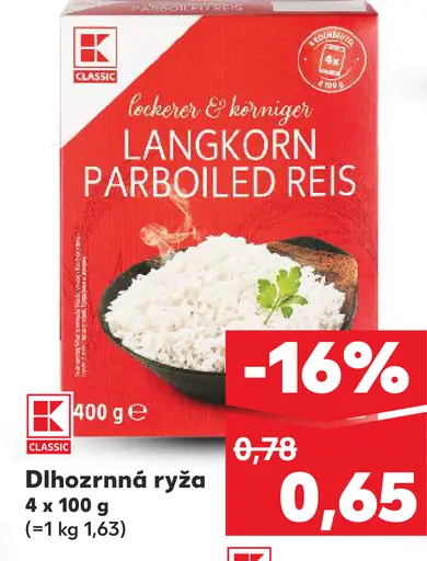 K-Classic dlhozrnná ryža