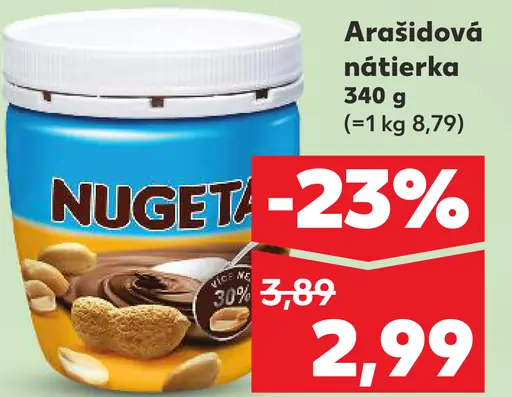 Nugát arašídová nátierka