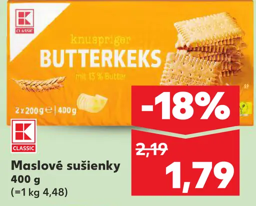 K-Classic Maslové sušienky