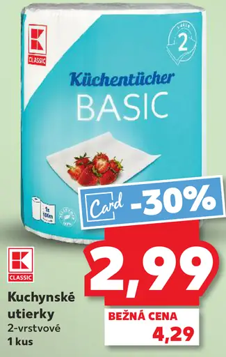 Kuchynské utierky 2-vrstvové 1 kus