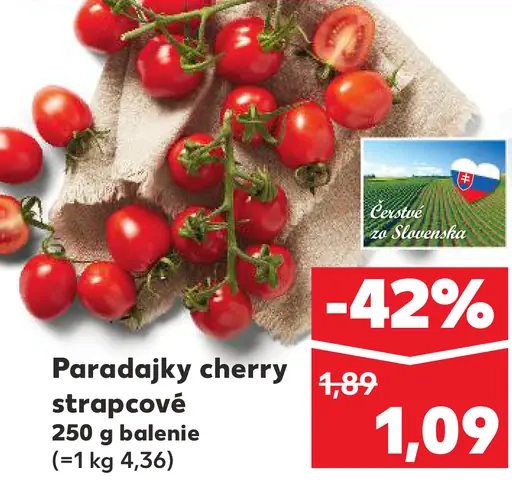 Paradajky cherry strapcové