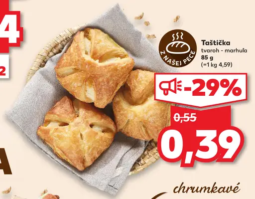 Taštička tvaroh-marhuľa
