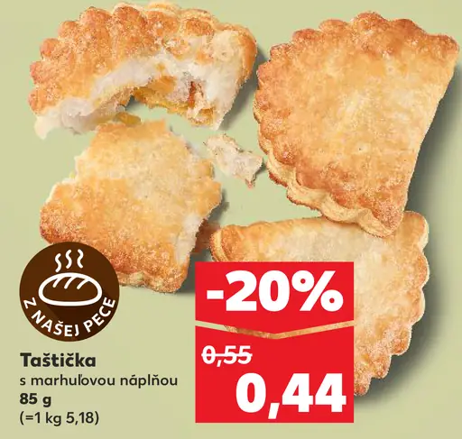 Taštička s marhuľovou náplňou