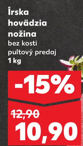 Írska hovädzina nožina bez kosti