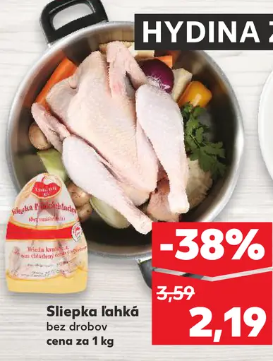Sliepka ľahká bez drobov