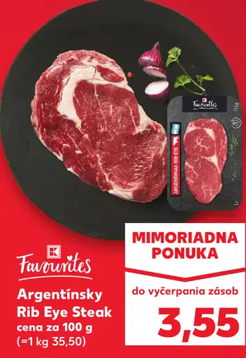 Favourites Argentínsky Rib Eye Steak