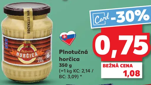 Slovakia Plnotučná horčica