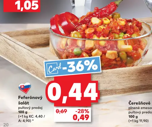 Feferónový šalát