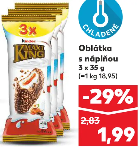 King oblátka s náplňou