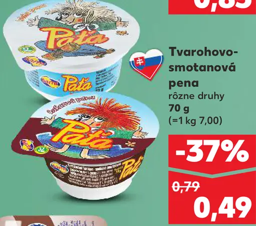 Paté tvarohovo-smotanová pena