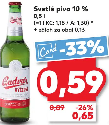 Budvar Tmavý ležiak pivo