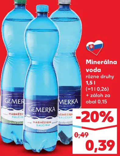Gemerka ochutená minerálna voda