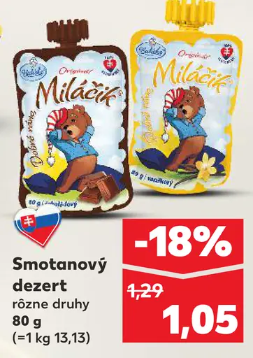Milacik Smotanový dezert