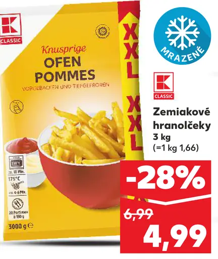 K Classic Zemiakové hranolčeky