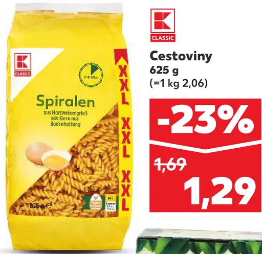 K-Classic Cestoviny Spiralen