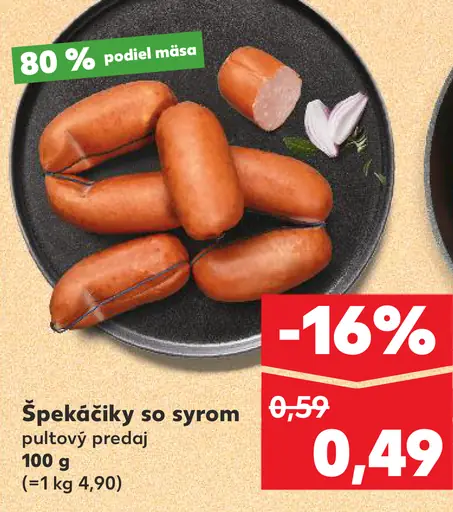 Špekáčky so syrom