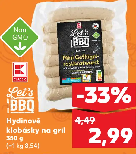 Let's BBQ Hydinové klobásky