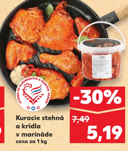 Kuracie stehná a krídla v marináde