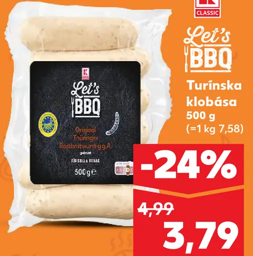 Let's BBQ Turínska klobása