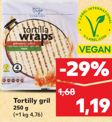 Tortilla wraps Vegan