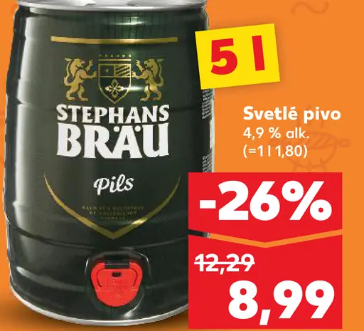 Stephansbräu Svetlé pivo Pils