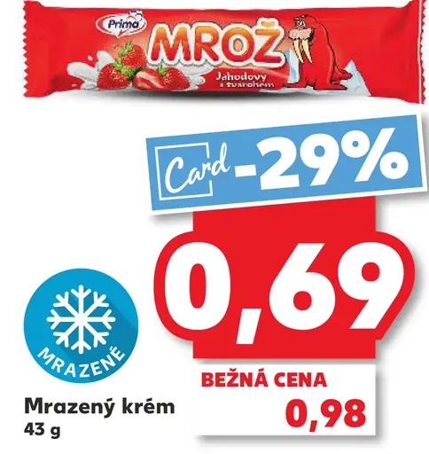 Mrož mrazený krém