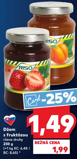 Riso Džem s fruktózou