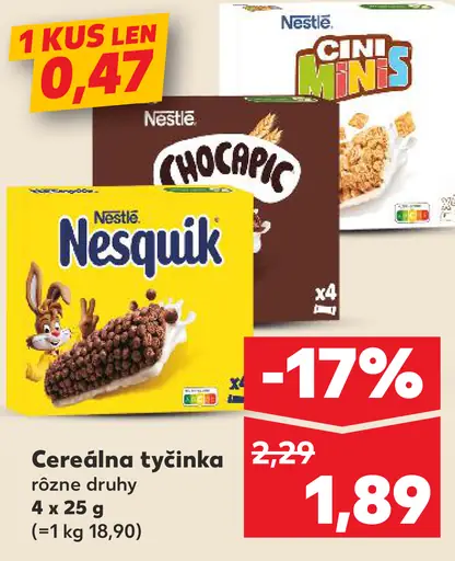 Nestlé cereálna tyčinka