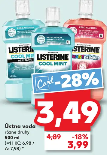 Listerine ústna voda