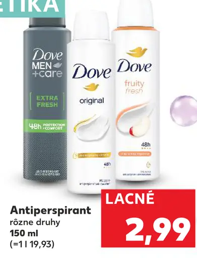 Dove antiperspirant