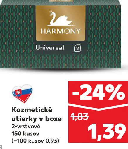 HARMONY kozmetické utierky