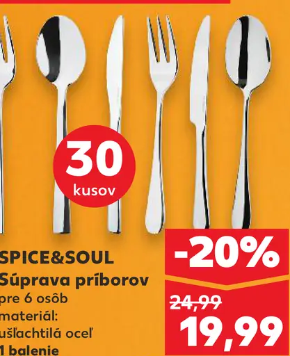 SPICE&SOUL Súprava príborov