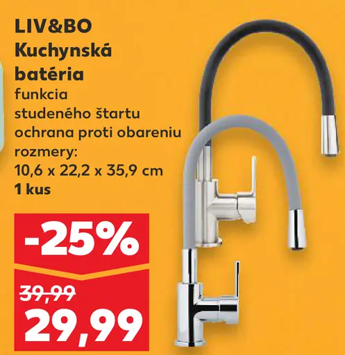 LIV&BO Kuchynská batéria