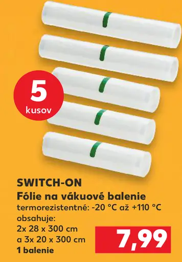 Switch-On Fólie na vákuové balenie