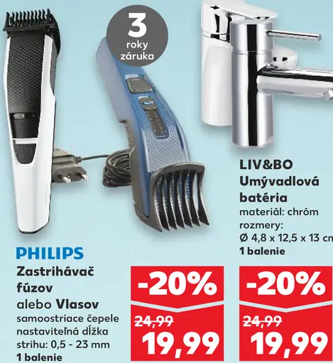 PHILIPS Zastrihávač fúzov alebo Vlasov