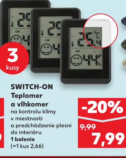 SWITCH-ON Teplomer a vlhkomer