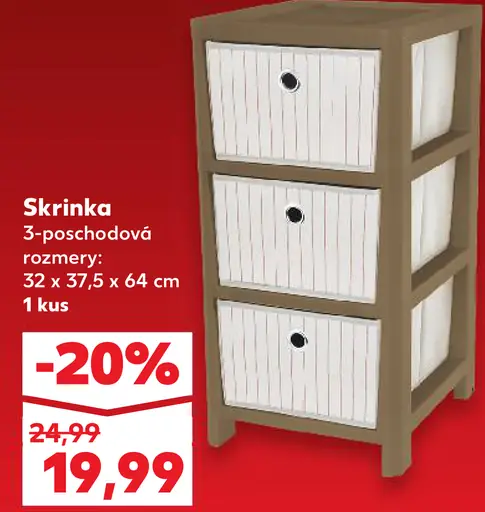 Skrinka 3-poschodová