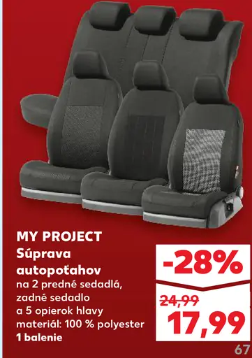 MY PROJECT Súprava autopotahov